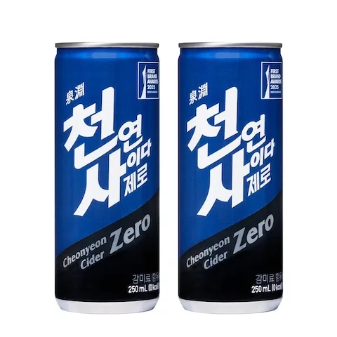 천연사이다 제로 250g x 30캔