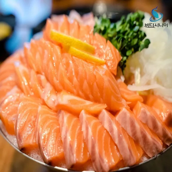 노르웨이 딥스킨 생연어 1kg+증정