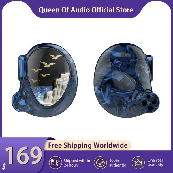 Celest PhoenixCall 2.0 헤드폰 2DD+2BA+2FPD 이어폰형 하이브리드 IEM(3.5mm 4.4mm 이어버드 플러그 헤드셋 케이블 포함)