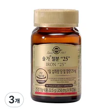 솔가 철분 25, 90정, 3개