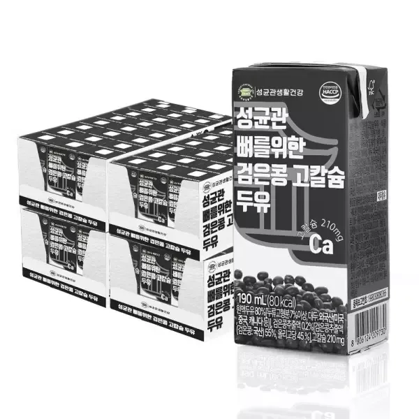 성균관 뼈를위한 검은콩 고칼슘 두유 190ml x 96팩