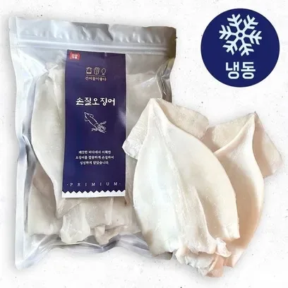 건어물이좋다 개별 포장 급냉 손질 오징어 900g (5 7미 내외)