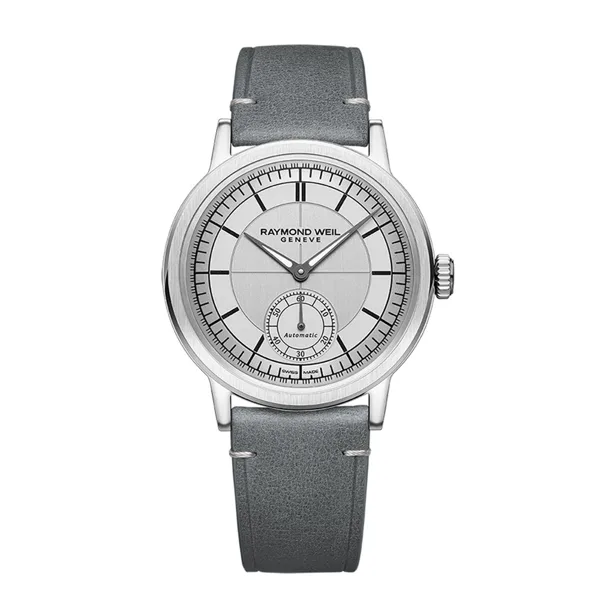 밀레짐 스몰세컨즈 가죽 39mm 실버