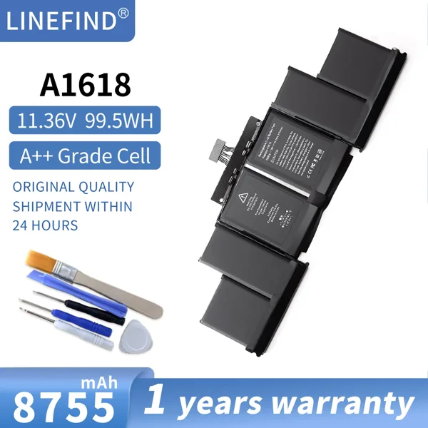 애플 맥북 프로 레티나 A1398 2015 년용 배터리, A1618 11.36V, 99.5Wh, 020-00079 MJLQ2LL/A MJLT2LL/A 도구 포함, 15 인치