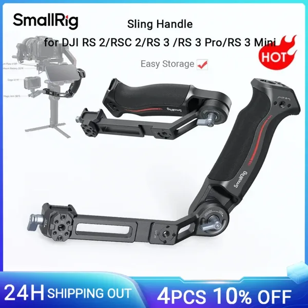 SmallRig 슬링 듀얼 핸드그립, 모니터 마운트, NATO 클램프 액세서리, DJI RS 4 Mini, RS3, RS3 Pro, RS4 Pro, RS4 스태빌라이저 3028B