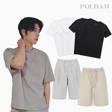 폴햄 튜블러 반팔티 5팩