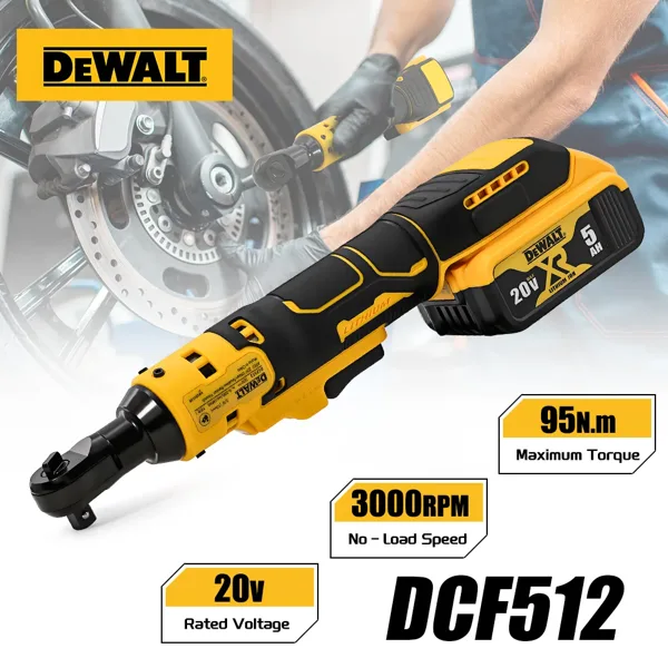 디월트 DCF512 20V 무선 브러시리스 라쳇 렌치 경량 전동 공구