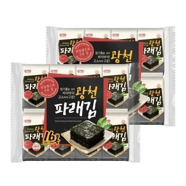 삼육김본사 광천 파래김 도시락김 4g 32봉