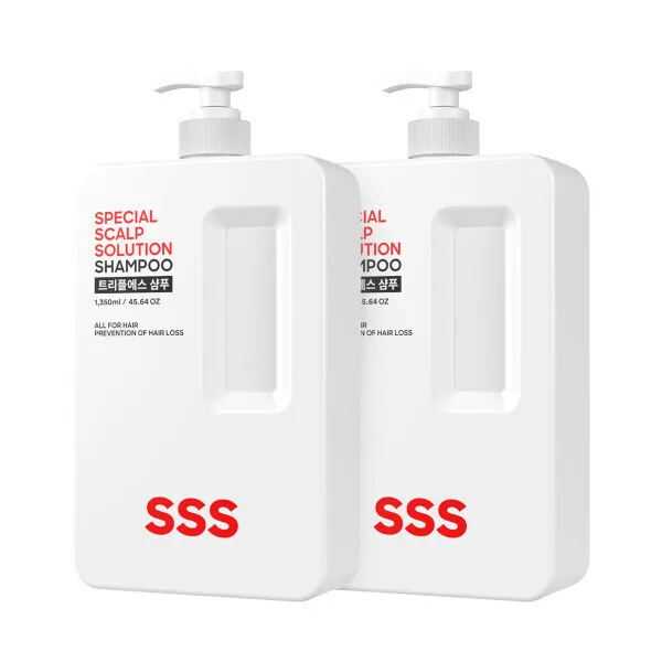 트리플에스 SSS 탈모완화샴푸 1+1 1350ml 비오틴 두피케어 약산성 기능성화장품