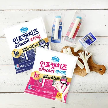 동원 덴마크 인포켓치즈 오리지널/라이트 20g 30개