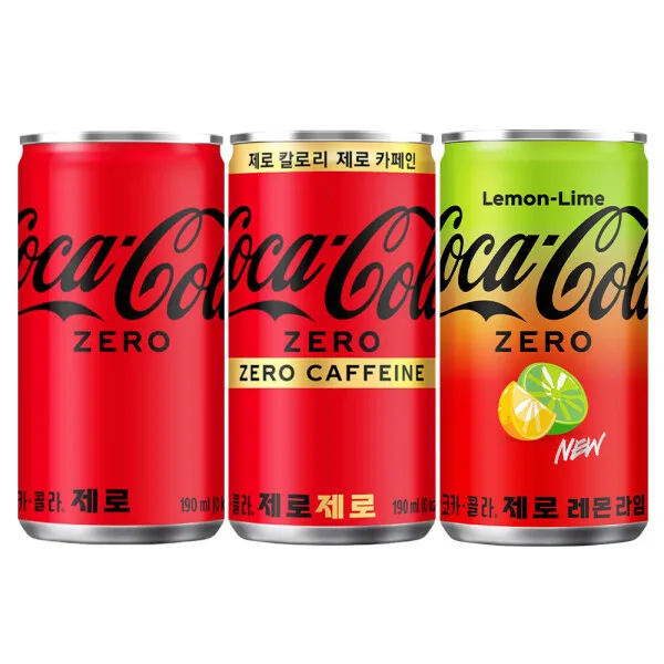 코카콜라 제로 음료 190ml 모음 60캔