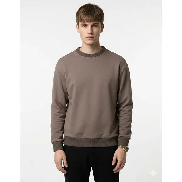 브라운 Cashmere Blended 셋업 맨투맨 ARTS4A701W2