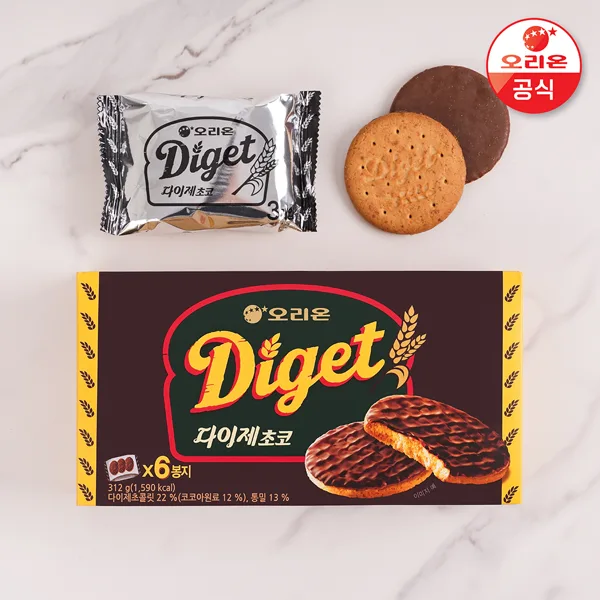 다이제 초코 6p 312g 6개