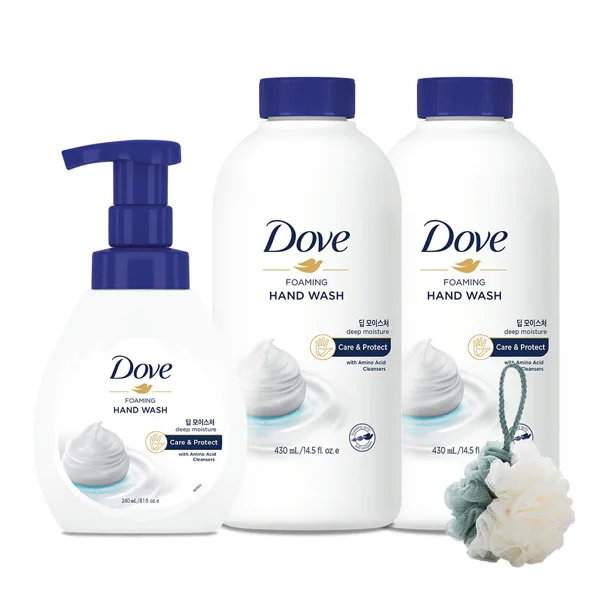 도브 포밍 핸드워시 딥너리싱 본품 240ml 1개 + 리필 430ml 2개 + 증정