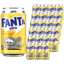 환타 제로 파인애플 탄산음료, 350ml, 24개