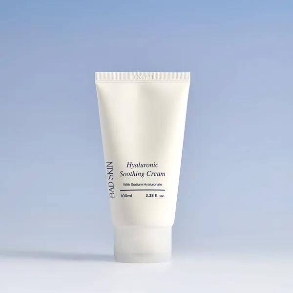 배드스킨 히알루로닉 수딩 크림 100ml 수면팩 수분 진정
