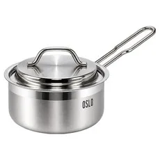 오슬로 인덕션 플레인 IH 스텐냄비 편수 16cm, 혼합색상, 1개, 본체 + 뚜껑 할인 웰컴백 적용됨 내일(토) 도착 새 상품, 반품 - 최상 (2) (17) 최대 249원 할인
