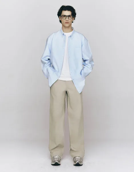 지오다노 밴딩 면 바지