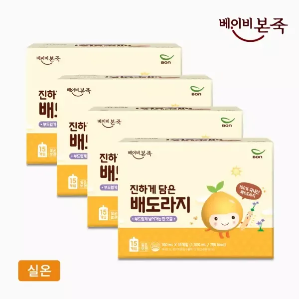 [베이비본죽] 진하게 담은 배도라지 4박스(60포)