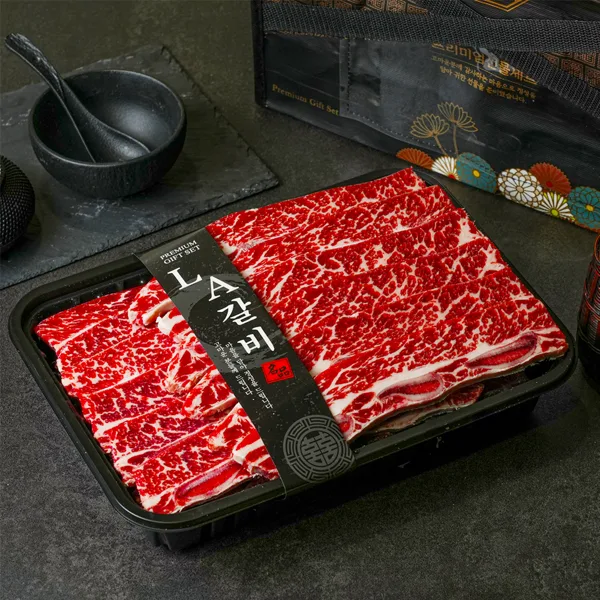설렘한입 초이스 등급 LA갈비 2kg 선물세트 꽃갈비 일반포장 설날 명절 소갈비