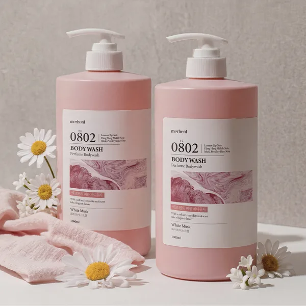 메르헨트 퍼퓸 대용량 바디워시, 화이트머스크향, 1L, 2개