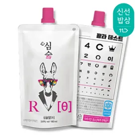 배상면주가 심술 알쓰 복분자주 파우치 3.8도 180ml x 4팩