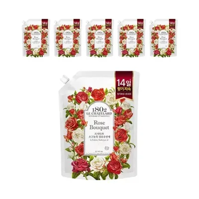 르샤트라 로즈부케 섬유유연제 1.6L, 6개