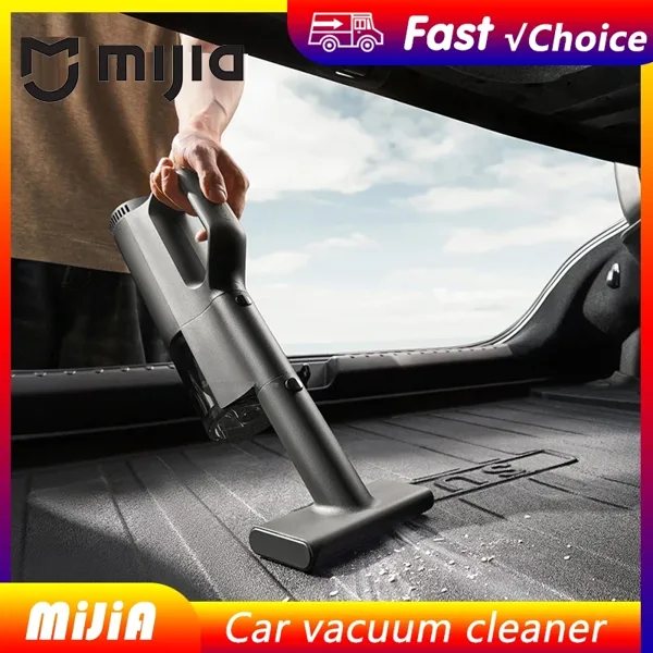 Mijia 자동차 진공 청소기 MJXCQ01QW 21kPa 흡입력 150mL 먼지통 2400mAh 배터리 세척 가능한 필터 요소 자동차 청소용