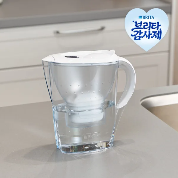 브리타 정수기 마렐라XL 3.5L 화이트+기본필터 1입