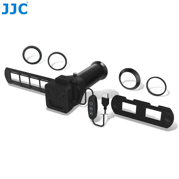 JJC FDA-S1 35mm 필름 디지털화 어댑터 및 LED 라이트 네거티브 스캐너 슬라이드 디지털 컨버터(니콘 D850용)