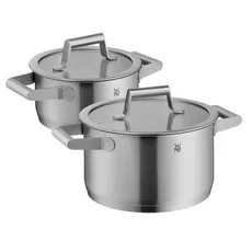 WMF 컴포트라인 냄비 세트, 실버, 낮은 양수냄비 16cm, 높은 양수냄비 20cm, 2개