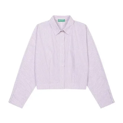 Stripe dolman crop shirt_59T7DQ0AS911