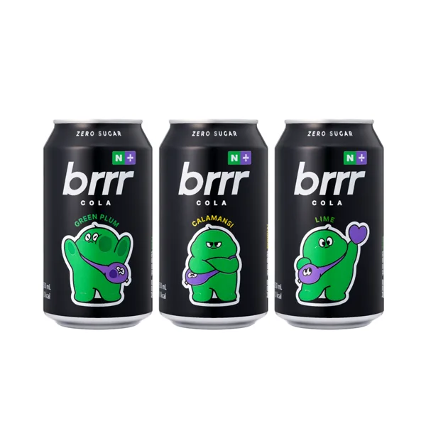 부르르 제로콜라 매실 깔라만시 라임 350ml X 각 6캔 (총 18캔)
