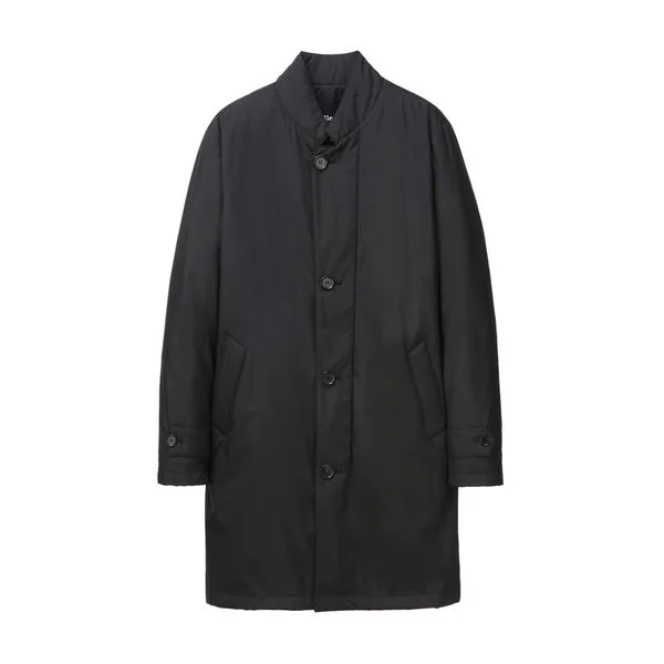 블랙 Ultralight 스탠드넥 레귤러핏 경량 트렌치코트 ARTR4D002BK