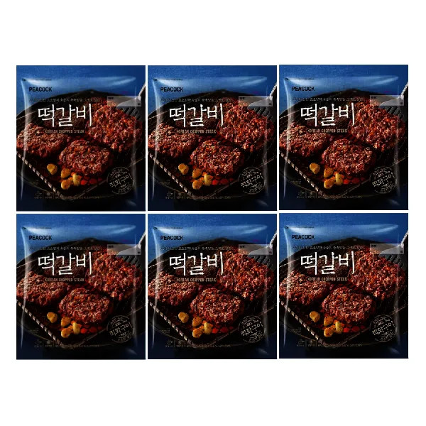 피코크 떡갈비 450g 6팩
