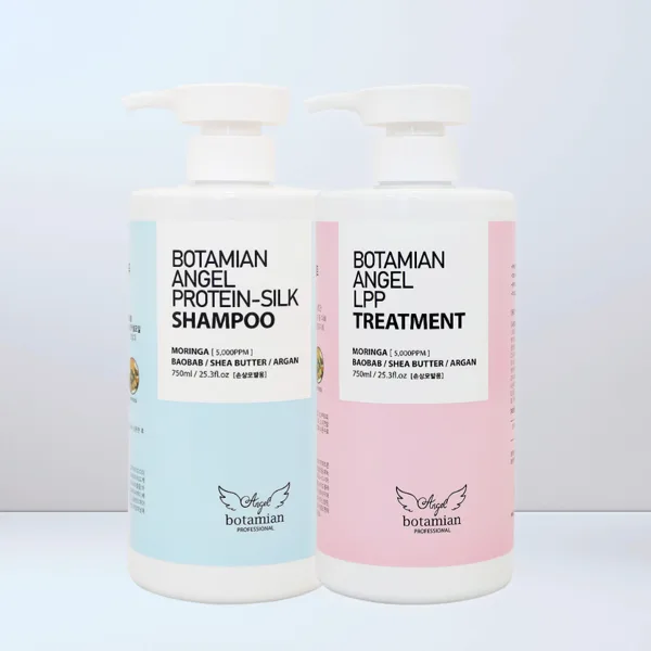 보타미안엔젤 단백질샴푸 + 트리트먼트 헤어케어클리닉세트 대용량 750ml