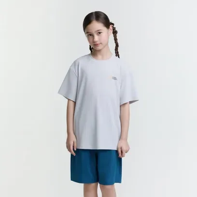 K252UPB902 냉감 5부 상하 SET LGREY