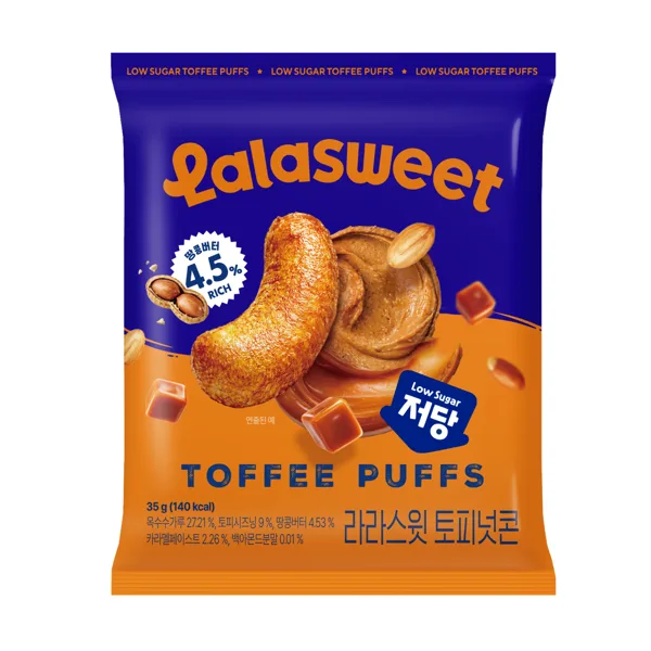 라라스윗 저당 토피넛콘, 35g, 10개