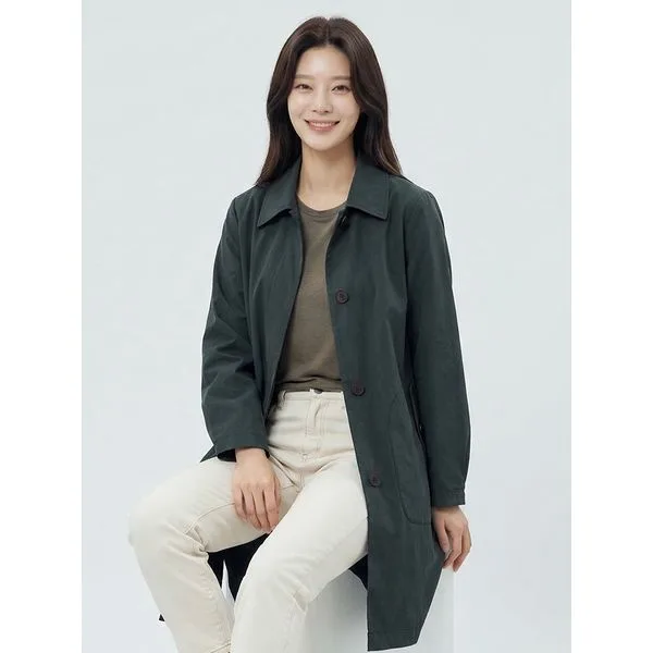 PAT 여성 히든버튼 트렌치 코트_1J21104