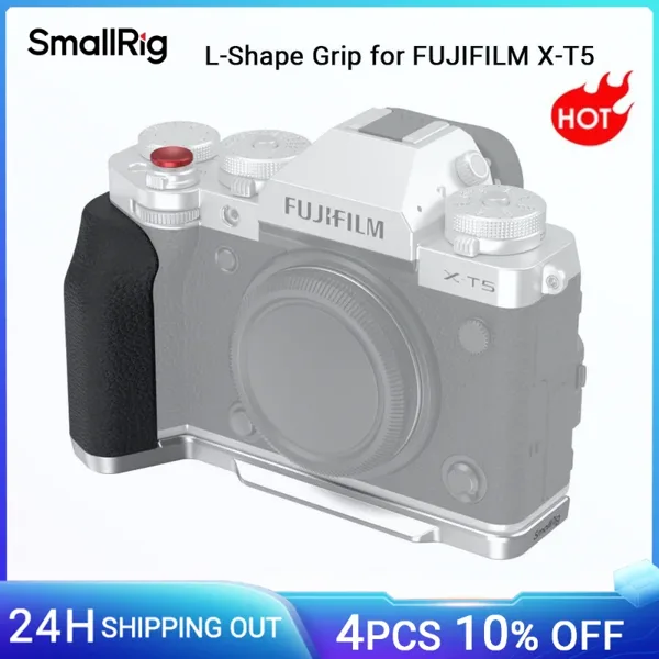 SmallRig 후지필름 X-T5 L자형 그립, 삼각대 및 맨프로토 타입 플레이트용 1/4 인치-20 홀, 카메라 케이지 키트 액세서리-4136