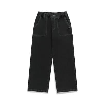 K254UPT080 데님 루즈핏 팬츠 (기모) D/GREY