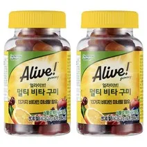 얼라이브 멀티 비타 구미, 60정, 2개