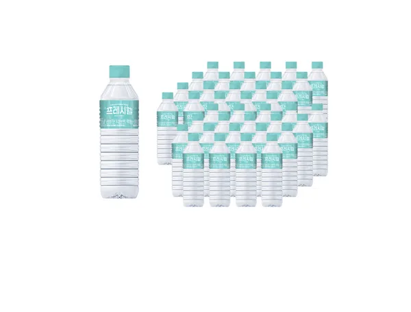 프레시웰 생수 500ml X 80병 유/무라벨 랜덤