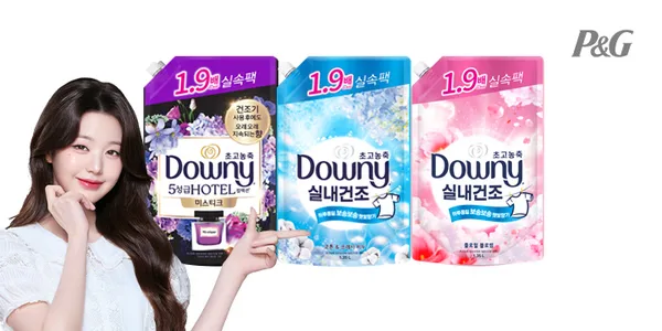 다우니 실내건조 섬유유연제 프레시 클린 1.35L X 3개 (총 4.05L)