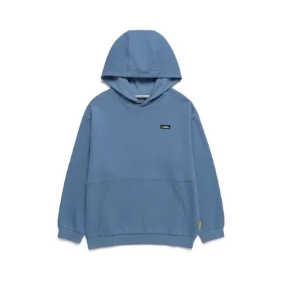 K243UHD040 그래픽 후드 티셔츠 HARBORBLUE
