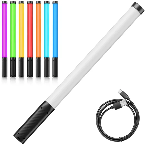 Ulanzi VL119 RGB 핸드 헬드 라이트 50cm 2500-8500K RGB 스틱 라이트 충전식 사진 조명 Vlog