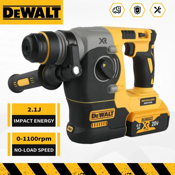 디월트 DCH273 로터리 충격 드릴 18V/20V MAX SDS 브러시리스 1인치 플러스 L자형 목공용 임팩트 드릴(배터리 없음)