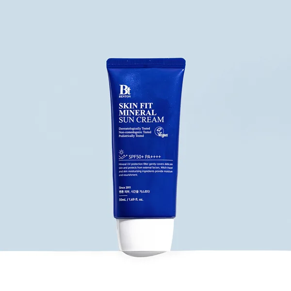 벤튼 스킨핏 미네랄 무기자차 톤업 선크림 50mL