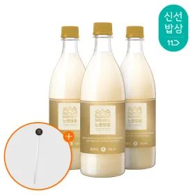 무아스파탐 느린마을막걸리 한번더 11도 750ml x 3입