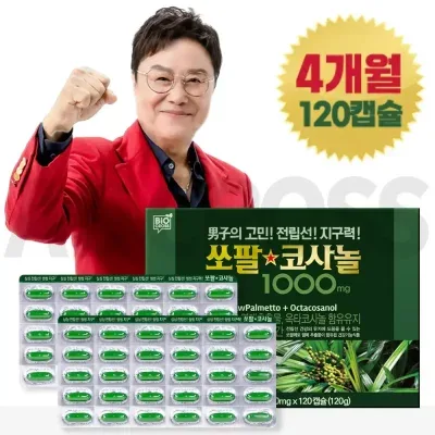 남진 쏘팔코사놀 쏘팔메토 옥타코사놀 남성 120정